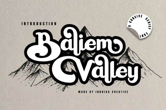 Baliem Valley: A Cool Retro Display Font for Creative Projects