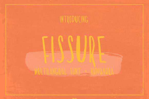 Fissure: The Dry Brush Display Font for Bold Brands