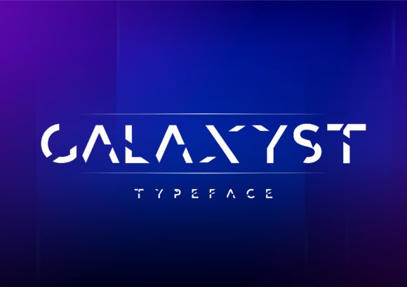 Galaxyst: A Cool Geometric Display Font for Modern Brands