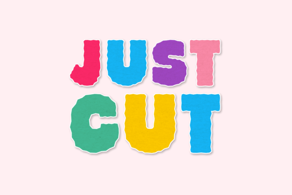 Just Cut: The Display Font with Paper-Craft Soul
