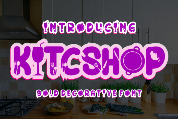 KitcShop: The Quirky Display Font with a Heart