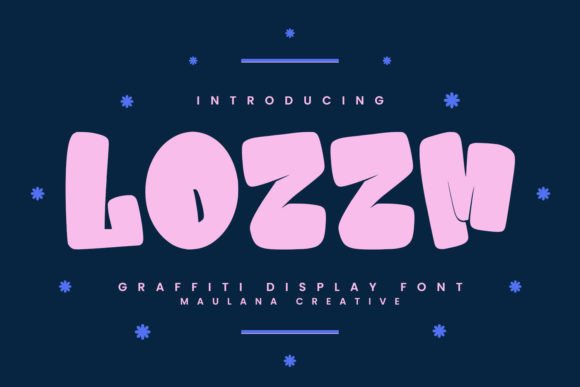Lozzm: The Quirky Graffiti Display Font for Modern Projects