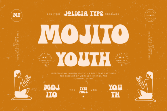 Mojito Youth: A Modern Vintage Display Font