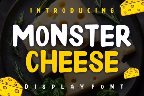 Monster Cheese: A Friendly Display Font for Modern Projects