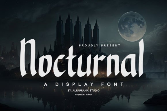Nocturnal Font: A Modern Display Typeface for Bold Design