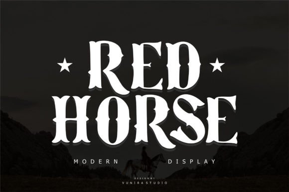Red Horse: A Modern Display Font with Wild West Soul