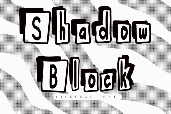 Shadow Block: A Modern Display Font for Bold Statements