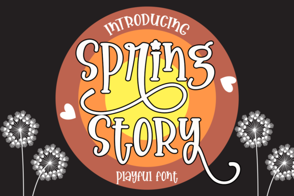 Spring Story: The Display Font That Whispers Fun