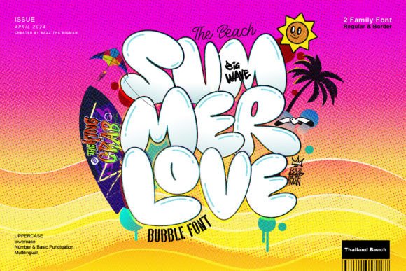 Summer Love: The Bubbly Display Font for Vibrant Projects