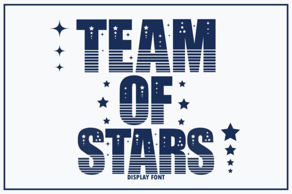 Team of Stars: A Fun Display Font for Creative Projects