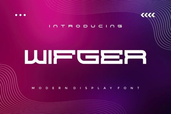 Wifger: A Modern Display Font with Real-World Punch
